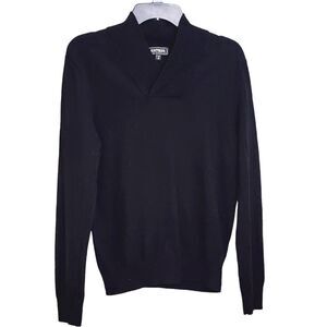 Express black merino wool sweater nwt Sz m